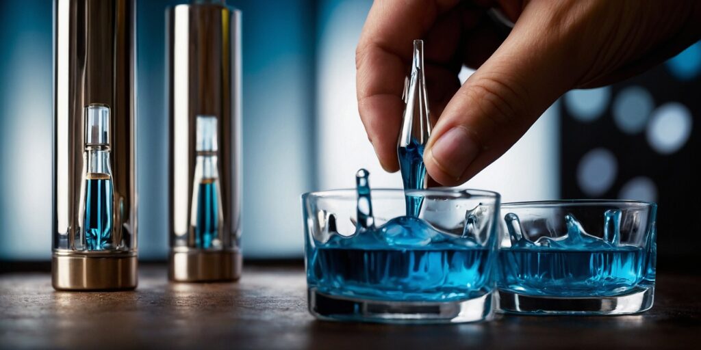 Photo d'un flacon d'e-liquide classique de la marque 