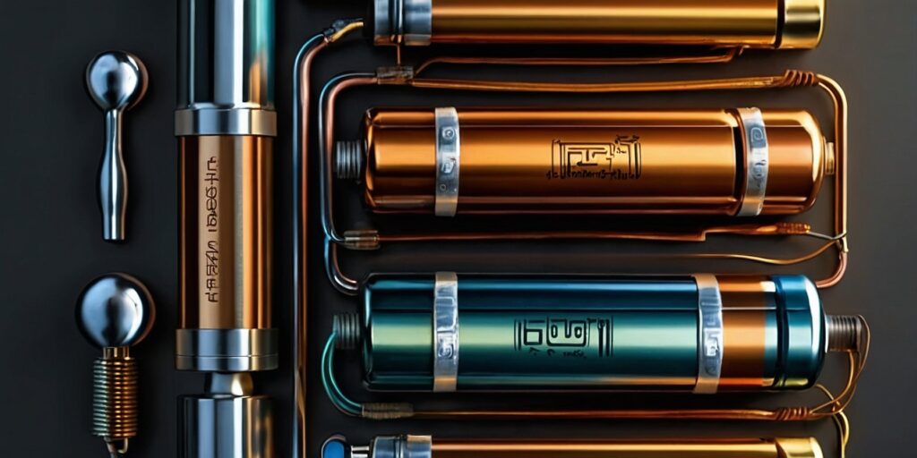 Un schéma illustrant la loi d'Ohm avec des flèches indiquant le flux de courant entre la batterie, la résistance et l'atomiseur. Un schéma illustrant la loi d'Ohm avec des flèches indiquant le flux de courant entre la batterie, la résistance et l'atomiseur.